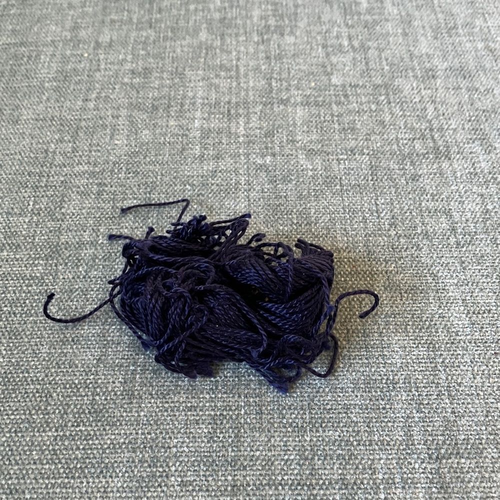 Blue Needlepoint Thread Yarn